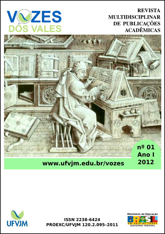 Visualizar v. 1 n. 1 (2012): Revista Multidisciplinar Vozes dos Vales